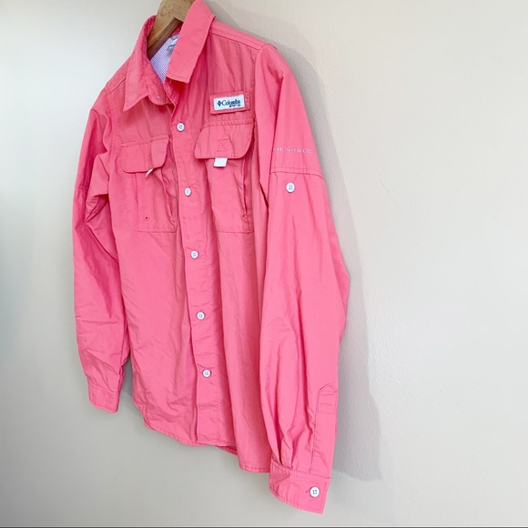 Columbia PFG Bahama Shirt Omnishade GIRLS size Large 14/16 Vented RELISTED - Picture 5 of 8